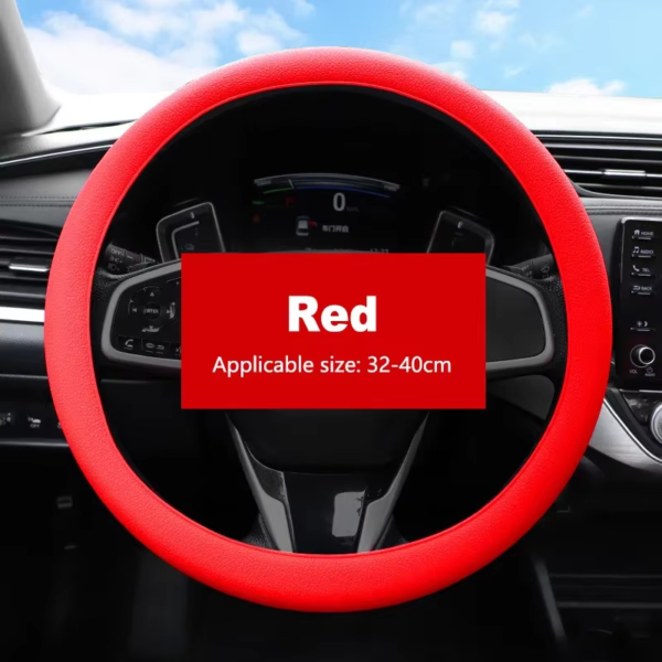 Universal Silicone Steering Wheel Cover – Soft Grip & Non-Slip - Image 14