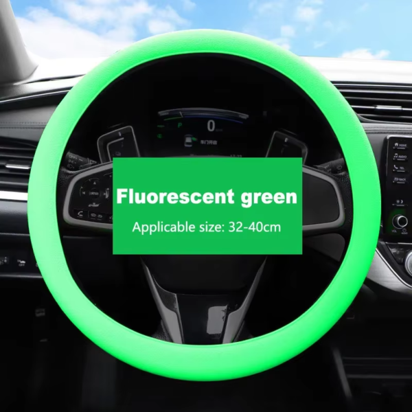 Universal Silicone Steering Wheel Cover – Soft Grip & Non-Slip