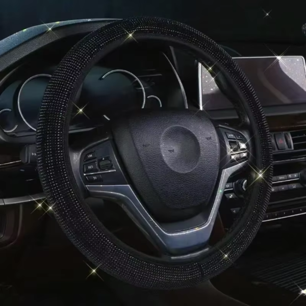 Luxury Bling Rhinestone Steering Wheel Cover – Sparkling Crystal Car Accessory & Protector - Image 10