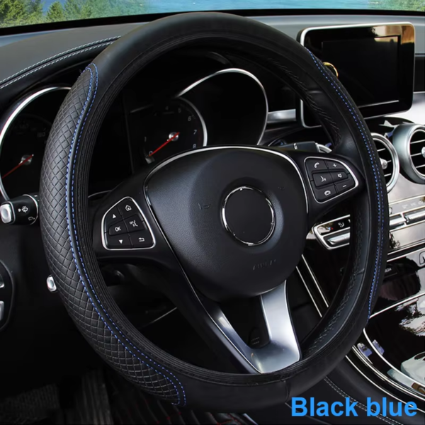 Luxury Microfiber Steering Wheel Cover (14.5''–15.3'') - Image 8