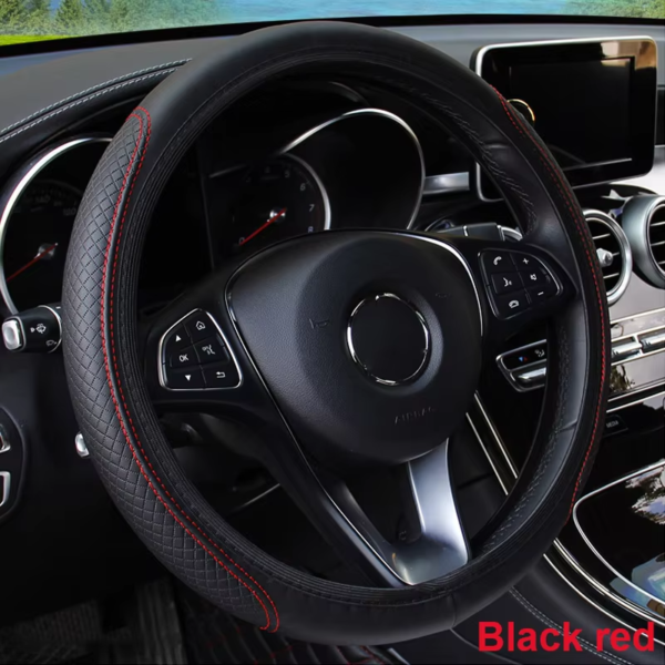 Luxury Microfiber Steering Wheel Cover (14.5''–15.3'') - Image 9