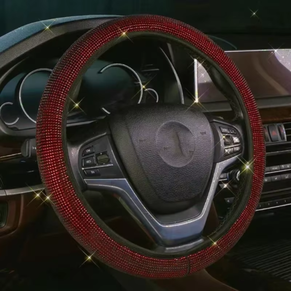 Luxury Bling Rhinestone Steering Wheel Cover – Sparkling Crystal Car Accessory & Protector - Image 11