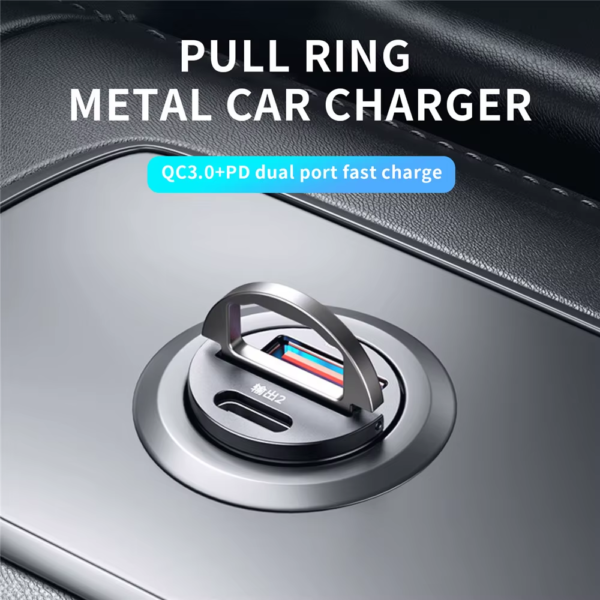Mini Car Charger – 100W/200W PD & QC3.0 USB-C Fast Adapter - Image 3