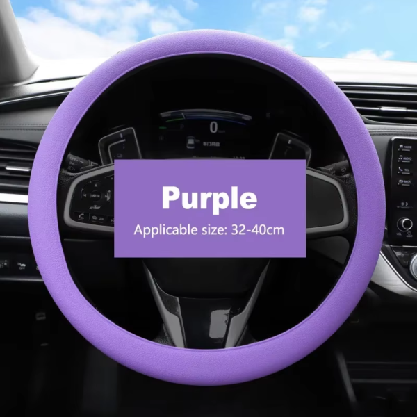 Universal Silicone Steering Wheel Cover – Soft Grip & Non-Slip - Image 17