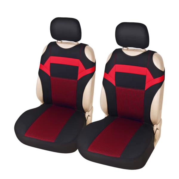 2-Pcs Universal Front Seat Covers – Mesh Sponge T-Shirt Design for Car/Truck/Van - Image 12