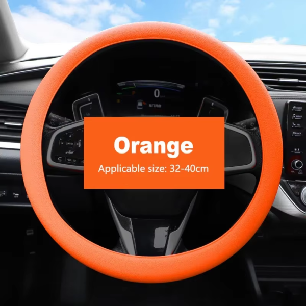 Universal Silicone Steering Wheel Cover – Soft Grip & Non-Slip - Image 9