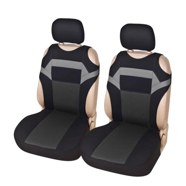 2-Pcs Universal Front Seat Covers – Mesh Sponge T-Shirt Design for Car/Truck/Van - Image 11