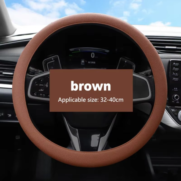 Universal Silicone Steering Wheel Cover – Soft Grip & Non-Slip - Image 16