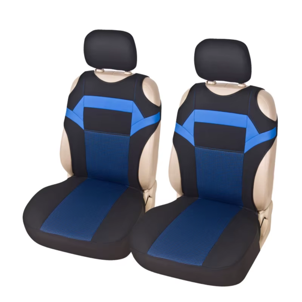 2-Pcs Universal Front Seat Covers – Mesh Sponge T-Shirt Design for Car/Truck/Van - Image 10