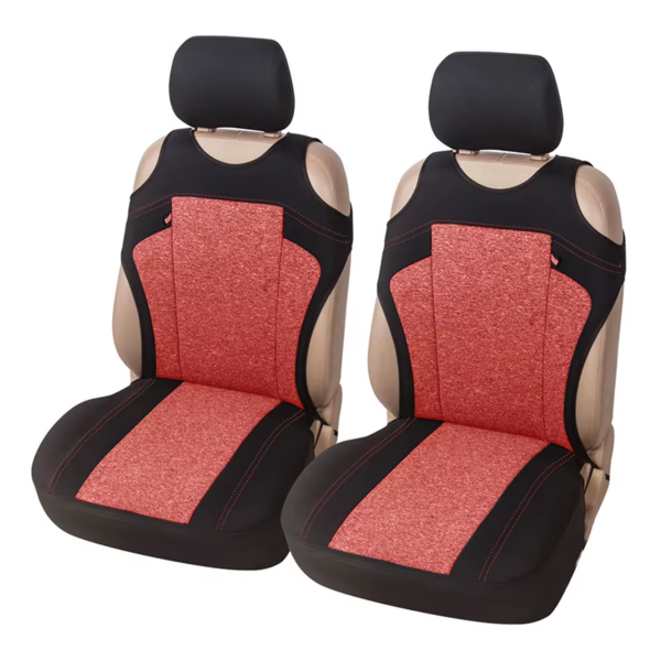 2-Pcs Universal Front Seat Covers – Mesh Sponge T-Shirt Design for Car/Truck/Van