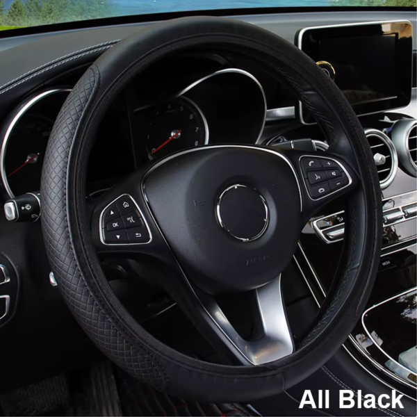 Luxury Microfiber Steering Wheel Cover (14.5''–15.3'') - Image 6