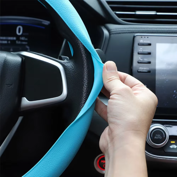 Universal Silicone Steering Wheel Cover – Soft Grip & Non-Slip - Image 2