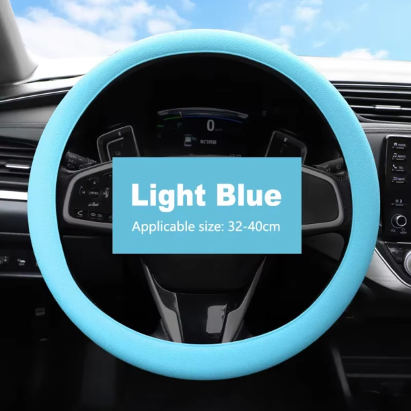 Universal Silicone Steering Wheel Cover – Soft Grip & Non-Slip - Image 13