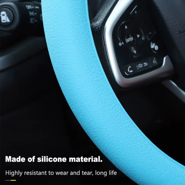 Universal Silicone Steering Wheel Cover – Soft Grip & Non-Slip - Image 7