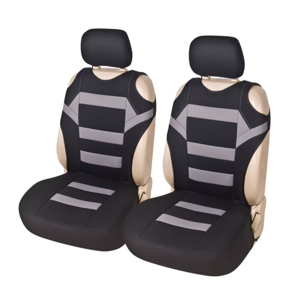 2-Pcs Universal Front Seat Covers – Mesh Sponge T-Shirt Design for Car/Truck/Van - Image 7